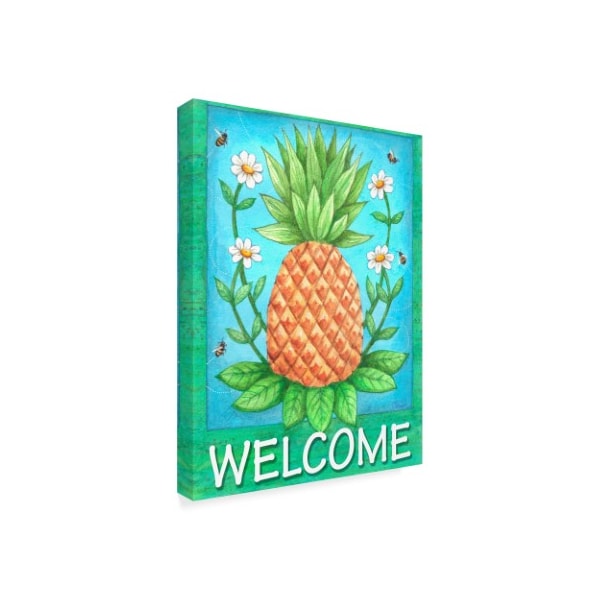 Melinda Hipsher 'Pineapple Welcome' Canvas Art,35x47